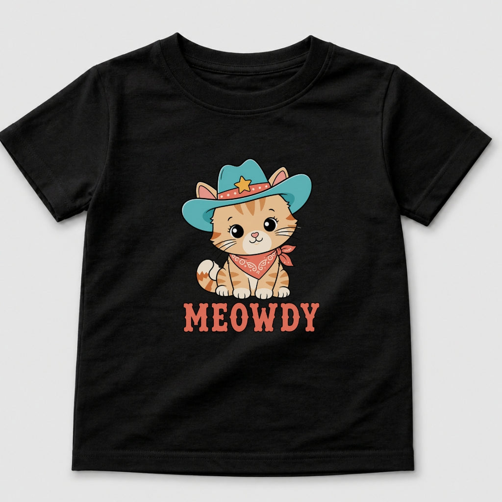 Meowdy Cowboy Cat T-Shirt