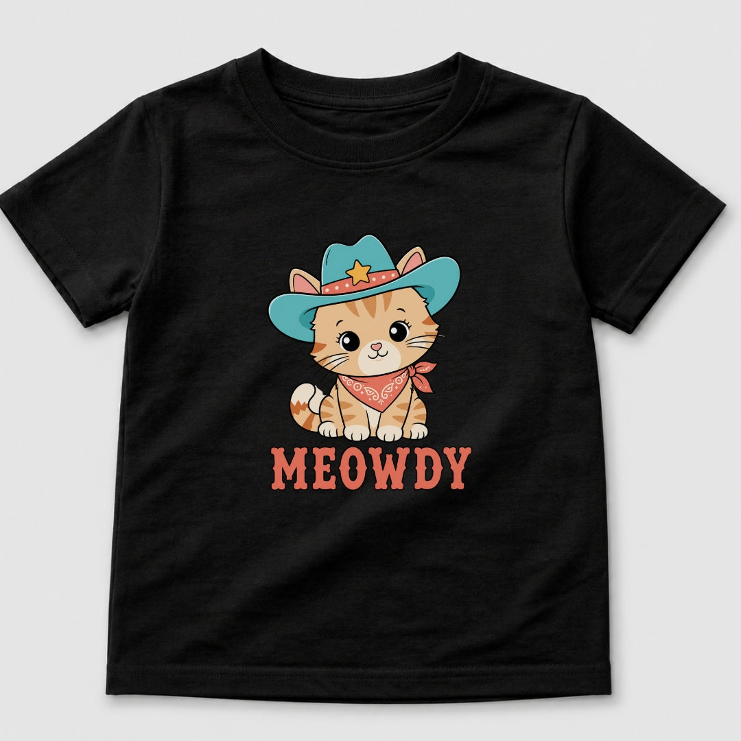 Meowdy Cowboy Cat T-Shirt