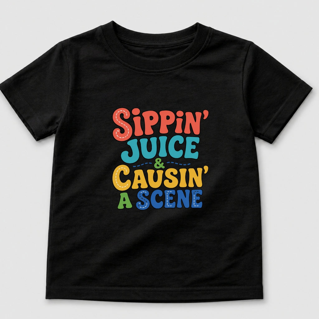 Sippin' Juice & Causin' a Scene T-Shirt