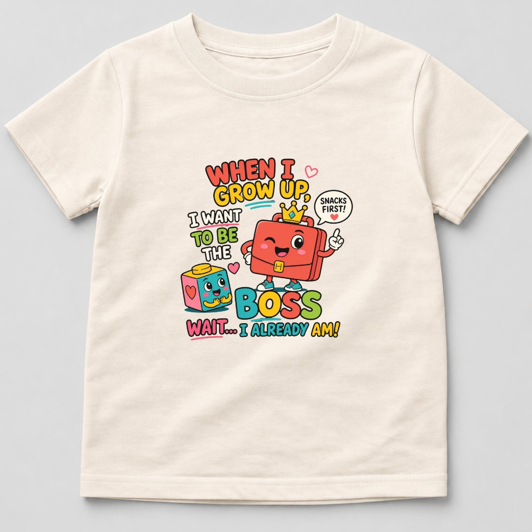 Grow Up To Be The Boss T-Shirt