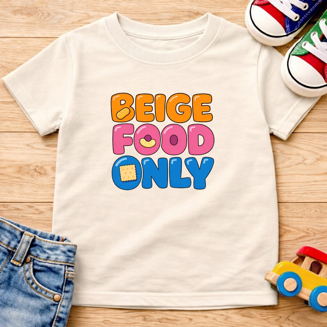 Beige Food Only T-Shirt