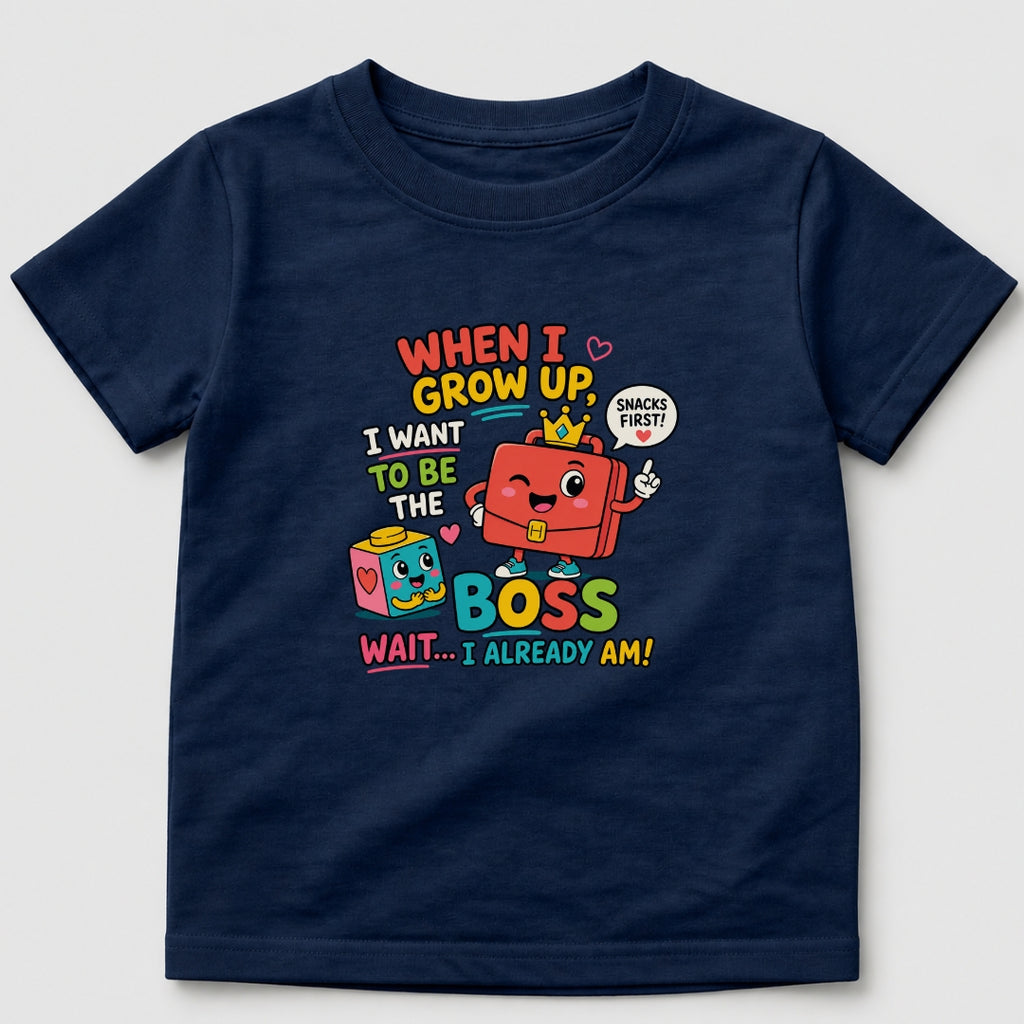 Grow Up To Be The Boss T-Shirt