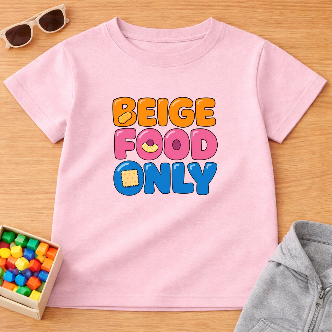 Beige Food Only T-Shirt