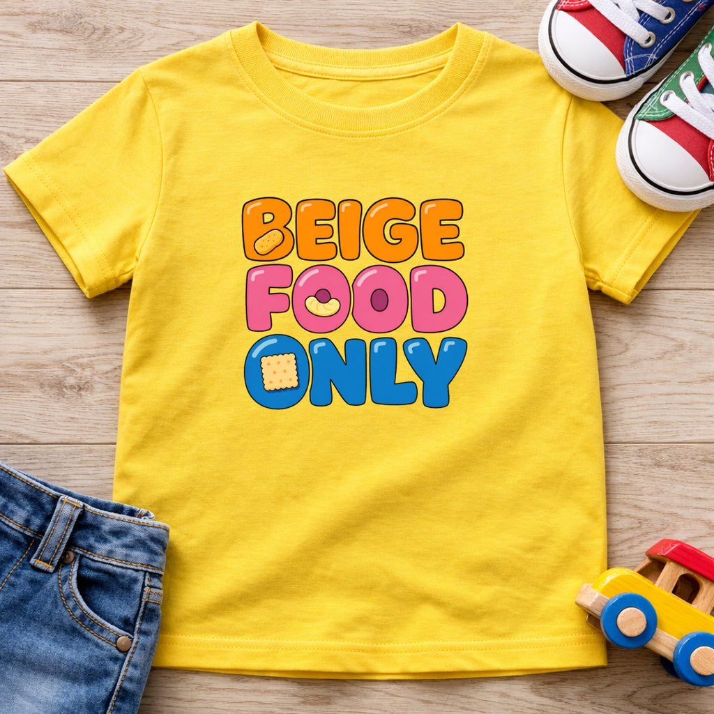 Beige Food Only T-Shirt