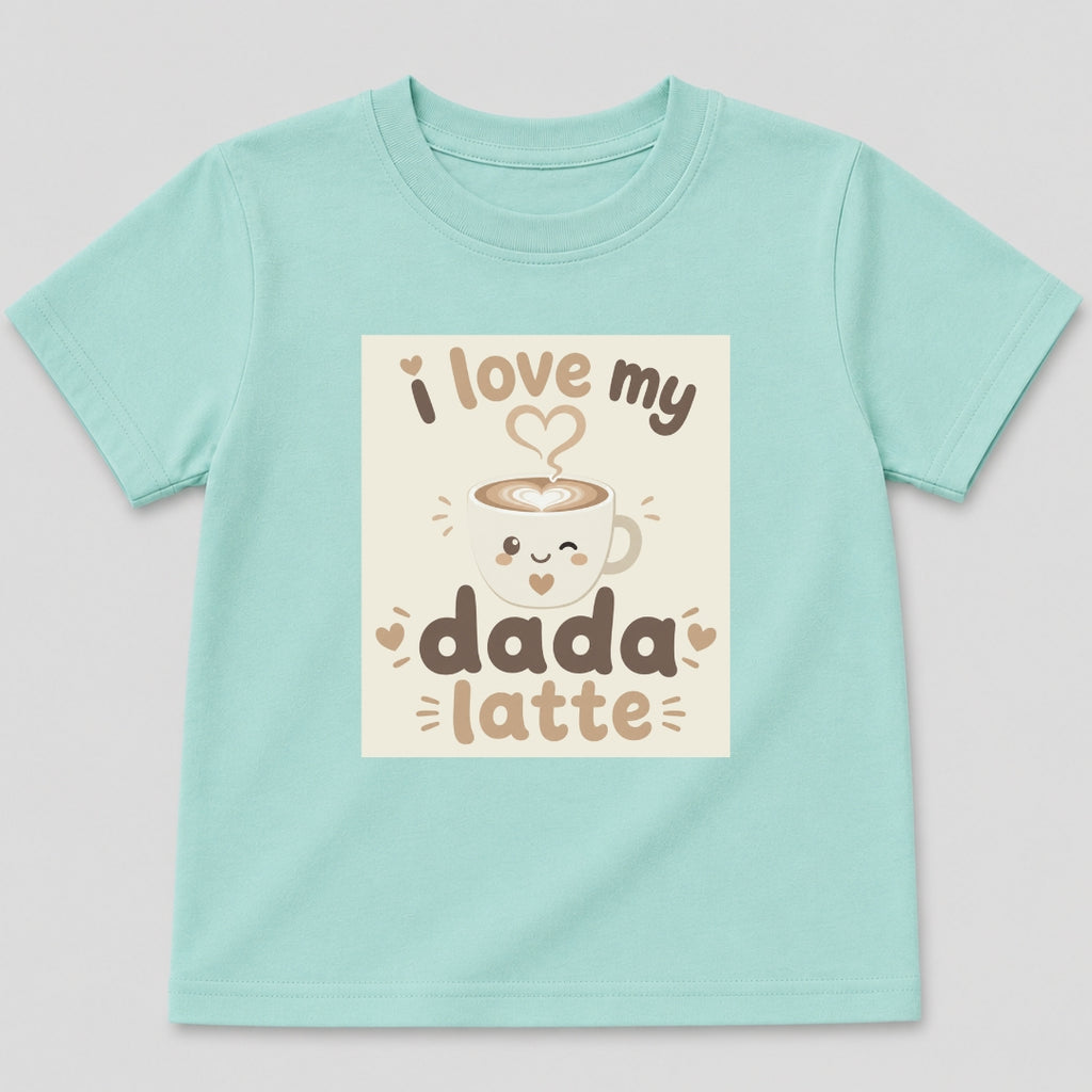 I Love My Dada Latte T-Shirt